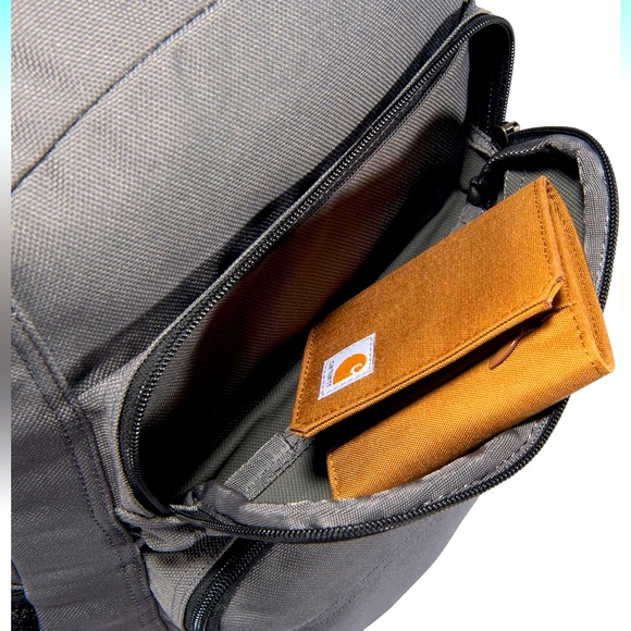 Carhartt 27L Single-Compartment Backpack, Durable Pack with Laptop Sleeve Gray - Picture 2 of 15